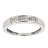 18ct White Gold 0.25ct Diamond Two Row Ring