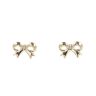 9ct Yellow Gold Bow Stud Earrings