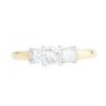 18ct Yellow Gold 1.02ct Princess Cut Diamond Trilogy Ring
