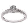 9ct White Gold 0.23ct Diamond Cluster Ring