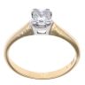 18ct Yellow Gold 0.46ct Princess Cut Diamond Solitaire Ring
