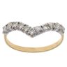 18ct Yellow Gold 0.55ct Brilliant Cut Diamond Wishbone Ring