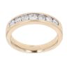9ct Yellow Gold 0.50ct Brilliant Cut Diamond Half Eternity Ring
