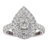 18ct White Gold 1.25ct Diamond Cluster Ring