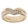 9ct Yellow Gold 0.10ct Diamond Wishbone Ring