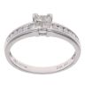 9ct White Gold 0.33ct Princess Cut Diamond Cluster Ring