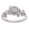 9ct White Gold 0.33ct Brilliant Cut Diamond Cluster Ring