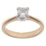 14ct Yellow Gold 0.70ct Princess Cut Diamond Solitaire Ring