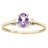 9ct Yellow Gold Amethyst Ring