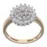 9ct Yellow Gold 0.50ct Brilliant Cut Diamond Cluster Ring
