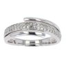 9ct White Gold 0.29ct Diamond Crossover Ring by Anya Belle