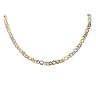9ct Yellow and White Gold Chain 18"