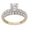 14ct Yellow Gold Cubic Zirconia Ring