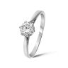 9ct White Gold Diamond Solitaire Ring