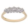 18ct Yellow Gold 0.50ct Brilliant Cut Diamond Five Stone Ring