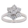 18ct White Gold 1.15ct Brilliant Cut Diamond Cluster Ring