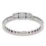 14ct White Gold 1.00ct Diamond Trilogy Ring
