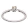 9ct White Gold 0.30ct Brilliant Cut Tinted Diamond Solitaire Ring