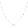 Gucci 18ct White Gold 0.27ct Brilliant Cut Diamond Interlocking Necklace 16"