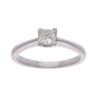 14ct White Gold Princess Cut 0.50ct Diamond Solitaire Ring