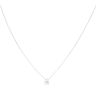 9ct White Gold 0.50ct Lab Grown Oval Cut Diamond Solitaire Pendant & Chain 18"