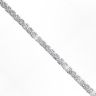 Lab Grown 9ct White Gold 3.00ct Diamond Tennis Bracelet 7"