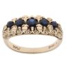 9ct Yellow Gold Five Stone Sapphire Ring