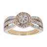 9ct Yellow Gold 0.64ct Diamond Cluster Ring by Anya Belle