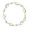 9ct Yellow Gold Ball And Link Bracelet 8.5"