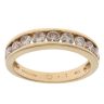 18ct Yellow Gold 1.00ct Brilliant Cut Diamond Half Eternity Ring