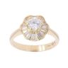 18ct Yellow Gold 1.50ct Brilliant And Baguette Cut Diamond Cluster Ring