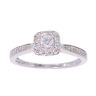 9ct White Gold 0.25ct Diamond Cluster Ring