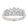 9ct White Gold 1.24ct Diamond 2 Row Ring by Anya Belle