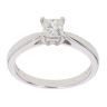 18ct White Gold 0.40ct Princess Cut Diamond Solitaire Ring