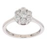 18ct White Gold 0.55ct Diamond Cluster Ring