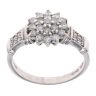9ct White Gold 0.50ct Brilliant Cut Diamond Cluster Ring