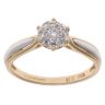 18ct Yellow And White Gold 0.26ct Brilliant Cut Diamond Cluster Ring
