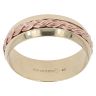 9ct Yellow and Rose Gold Clogau Patterned Wedding Band 7.8mm