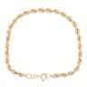 9ct Yellow Gold Rope Bracelet 7.5"