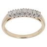 9ct Yellow Gold 0.25ct Brilliant Cut Diamond Half Eternity Ring