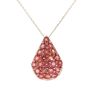 9ct Yellow Gold Red Spinel Pendant and Chain 18"