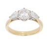 18ct Yellow Gold 1.20ct Diamond Trilogy Ring
