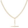 9ct Yellow Gold Albert T-Bar Chain 18"
