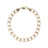 9ct Yellow Gold Square Curb Bracelet 9"
