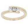 9ct Yellow Gold Cubic Zirconia Three Stone Ring