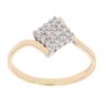 18ct Yellow Gold 0.15ct Brilliant Cut Diamond Cluster Ring