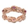 14ct Rose Gold Ruby Flower Ring