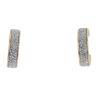 9ct Yellow Gold Moon Dust Hoop Earrings