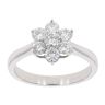 9ct White Gold Diamond Cluster Ring by Anya Belle