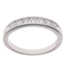18ct White Gold 0.35ct Brilliant Cut Diamond Half Eternity Ring